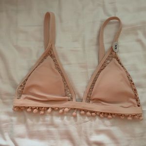 Pom Pom Pink Bikini Top
